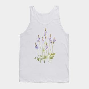 purple fernleaf lavender watercolor Tank Top